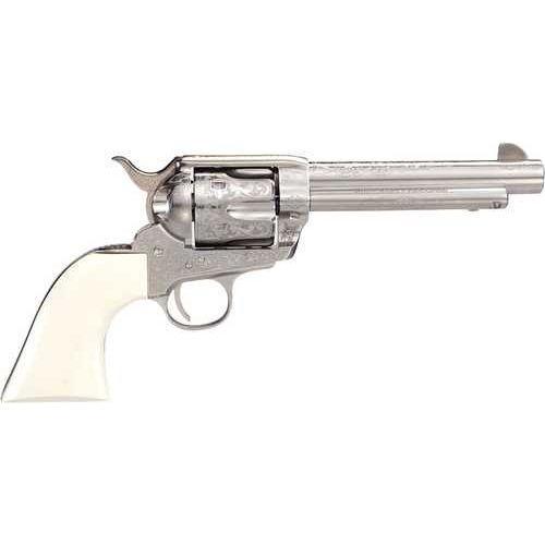 1873 OUTLAW LEGACY NICKEL ENGRAVED 5.5" .45LC POLYMER IVORY GRIP - Buy A Gun