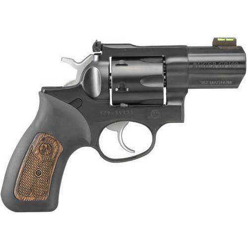 Ruger GP100 HiViz Carry TALO Double/Single Action Revolver .357 Magnum 2.75" Barrel 6 Round Capacity Cushoned Rubber W/Wood Insert Grips Blued Finish - Buy A Gun