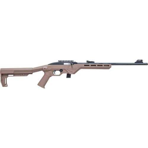 Legacy Sports/Citadel Trakr Semi-Automatic Rifle .22 Long Rifle 18" Barrel (1)-10Rd Magazine Flat Dark Earth Synthetic Stock Black Finish