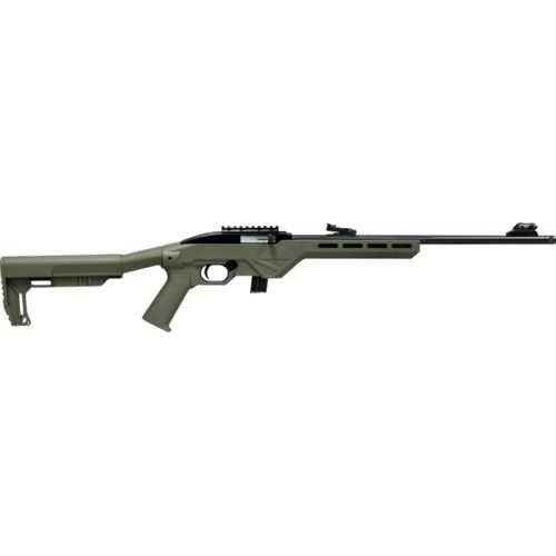 Legacy Sports/Citadel Trakr Semi-Automatic Rifle .22 Long Rifle 18" Barrel (1)-10Rd Magazine OD Green Synthetic Stock Black Finish