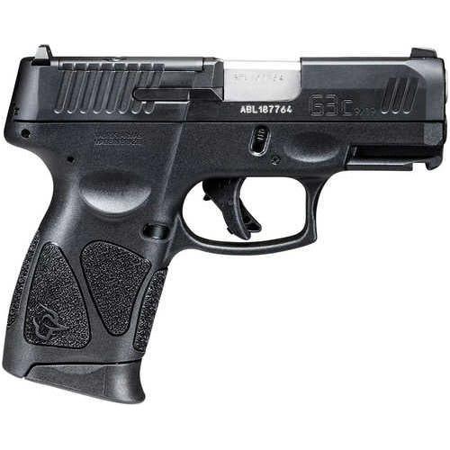 Taurus G3C Compact Semi-Automatic Pistol 9mm Luger 3.2" Barrel (3)-10Rd Magazines Black & White US Flag Holster Included Black Finish - Buy A Gun