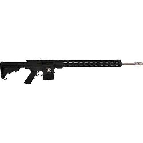 GLFA AR-10 Semi-Automatic Rifle .243 Winchester 24" Barrel (1)-5Rd Magazine Black Synthetic Finish