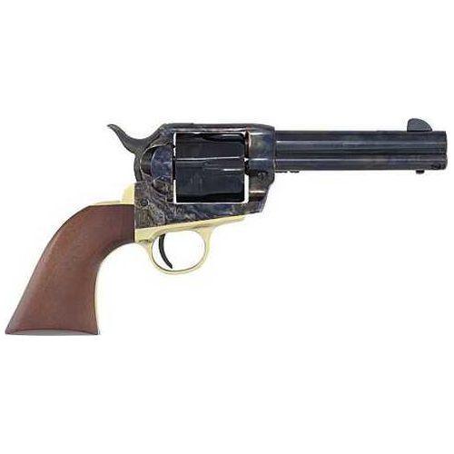 Cimarron Pistolero Single Action Dual Cylinder Revolver 9mm Luger/.357 Magnum 4.75" Barrel 6 Round Capacity Walnut Grips Case Colored Hardened Finish - Buy A Gun