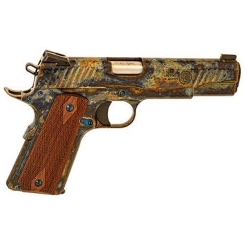 Standard Manufacturing Company 1911 Case Colored Semi-Automatic Pistol .45 ACP 5" Barrel (1)-7Rd Magazine Rosewood Grips High Polished Case Colored Finish - Buy A Gun