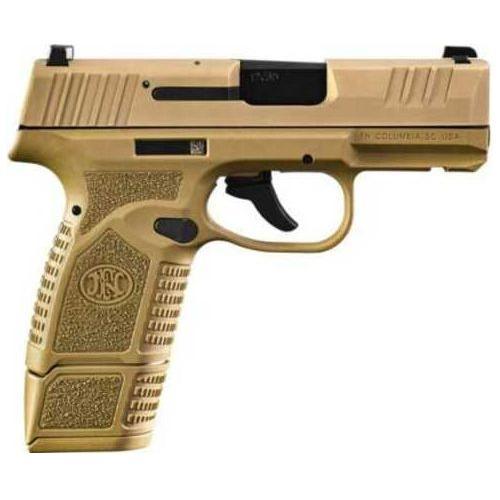 FN Reflex Semi-Automatic Pistol 9mm Luger 3.3" Barrel (1)-11Rd & (1)-15Rd Magazines Flat Dark Earth Polymer Finish - Buy A Gun