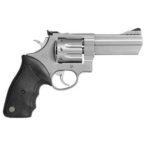 Taurus Model 608 Double Revolver .357 Magnum 4" Barrel 8 Round Capacity Adjustable Sights Soft Rubber Grip Matte Stainless Steel Finish - Buy A Gun