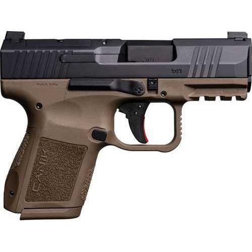 Canik MC9 Semi-Automatic Pistol 9mm Luger 3.18" Barrel (1)-12Rd & (1)-15Rd Magazines Black Slide Flat Dark Earth Polymer Finish - Buy A Gun