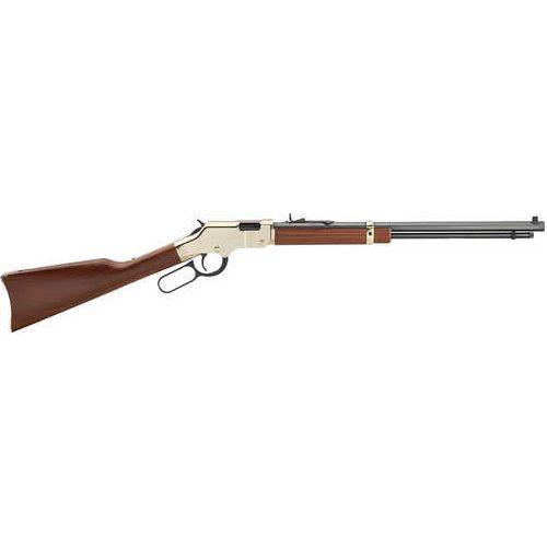 Henry Golden Boy Deluxe 4th Edition Lever Action Rifle .17 HMR 20" Barrel 12 Round Capacity American Walnut Stock Brasslite And Blued Finish