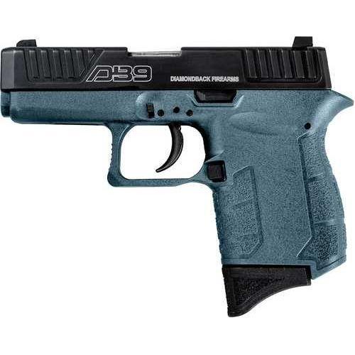 Diamondback DB9 Semi-Automatic Pistol 9mm Luger 3" Barrel (1)-6Rd Magazine Black Slide Jesse James Civil Defense Blue Polymer Finish - Buy A Gun