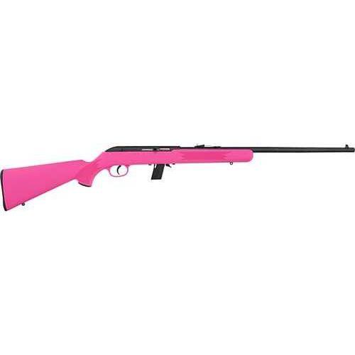 Savage Arms 64F Semi-Automatic Rifle .22 Long Rifle 21" Barrel (1)-10Rd Magazine Pink Synthetic Stock Blued Finish