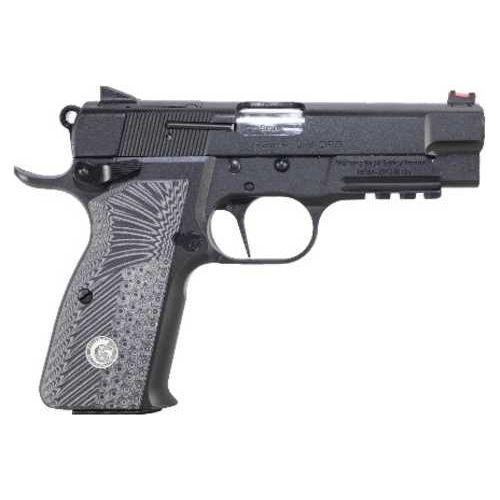 EAA Girsan High Power PI OPS LW Semi-Automatic Pistol 9mm Luger 3.88" Barrel (1)-15Rd Magazine G10 Grips Black Cerakote Finish - Buy A Gun