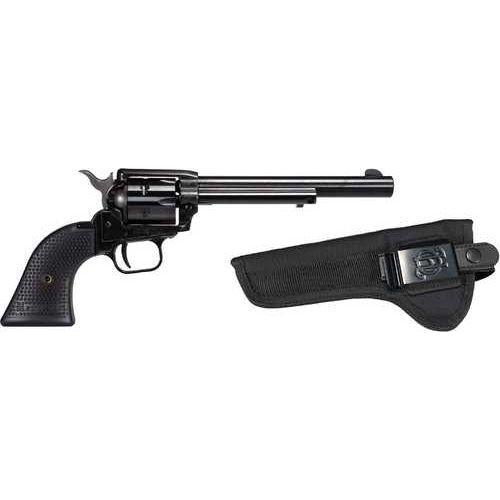 Heritage Rough Rider Single Action Revolver .22 Long Rifle 6.5" Barrel 6 Round Capacity Black Polymer Grip Comes With Holster Black Finish - Buy A Gun