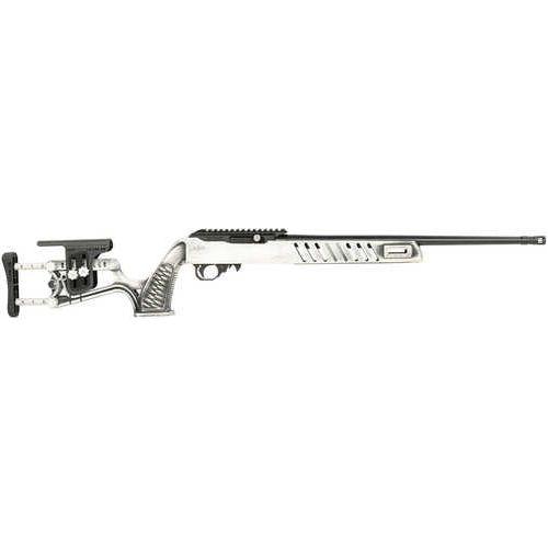 Black Rain Ordnance BRO-22 Pro-Aml Semi-Automatic Rifle .22 Long Rifle 18.5" Barrel (1)-10Rd Magazine Black Synthetic Stock White Battleworn Finish