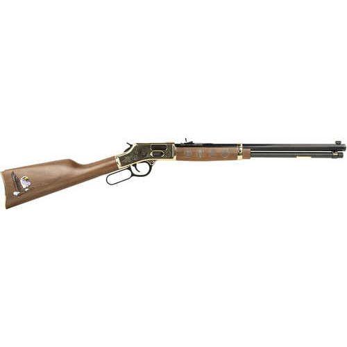 Henry Golden Boy Eagle Scout Tribute Edition Lever Action Rifle .44 Magnum/.44 Special 20" Blued Barrel 10 Round Capacity American Walnut Stock Polished Hardened Brass Finish