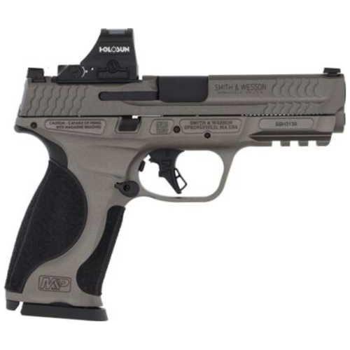 Smith & Wesson M&P Semi-Automatic Pistol 9mm Luger 4.25" Barrel (1)-17Rd Magazine Holosun Red Dot Included Tungsten Gray Finish - Buy A Gun