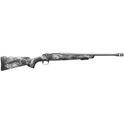 Browning X-Bolt Pro SPR Bolt Action Rifle 6.5 PRC 20" Barrel 3 Round Capacity Carbon Fiber with Black & Gray Splatter Stock Carbon Gray Elite Cerakote Finish