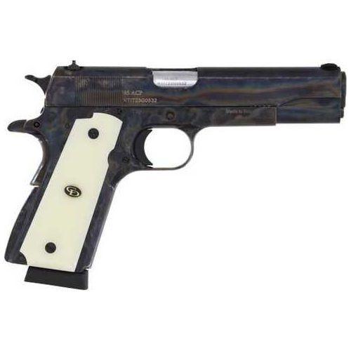 Charles Daly 1911 Field Semi-Automaic Pistol .45 ACP 5" Barrel (1)-10Rd Magazine White Ivory Grips Case Colored/Hardened Finish - Buy A Gun