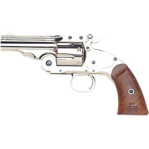 Taylors & Company Schofield Top Break Revolver .44-40 Winchester 5" Barrel 6 Round Capacity Walnut Grip Nickel-Plated Finish - Buy A Gun