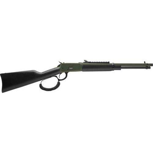 Rossi Model 92 Lever Action Rifle .357 Magnum 16" Barrel 8 Round Capacity Adjustable Sights Black Painted Wood Stock Green Cerakote Finish