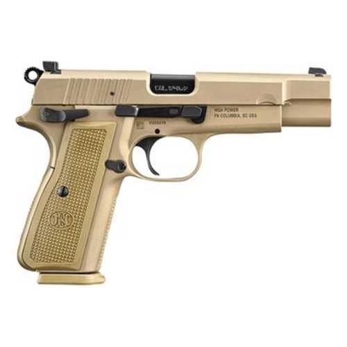 FN America Hi-Power Semi-Automatic Pistol 9mm Luger 4.7" Barrel (1)-17Rd Magazine Polymer Grips Flat Dark Earth Finish - Buy A Gun