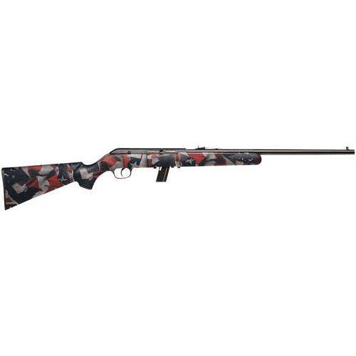 Savage Arms 64 F Semi-Automatic Rifle .22 Long Rifle 21" Barrel (1)-10Rd Magazine American Flag Synthetic Stock Matte Blued Finish