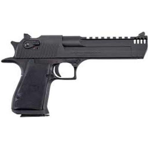 Magnum Research Desert Eagle Semi-Automatic Pistol .44 Remington Magnum 6" Barrel (1)-8Rd Magazine Fixed Sights Hogue 2-Panel Rubber Grips Black Finish - Buy A Gun