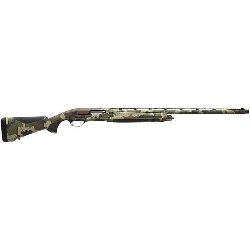 Browning Maxus II Woodland Camo Semi-Automatic Shotgun 12 Gauge 3.5" Chamber 26" Barrel 4 Round Capacity Fixed Stock With Overmolded Grip Panels Woodland Camouflage Finish