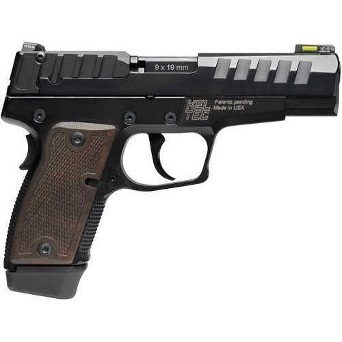 Kel-Tec P-15 Pistol 9mm Luger with 4" Barrel 15+1 Capacity Black Anodized Finish American Walnut Grip - Buy A Gun