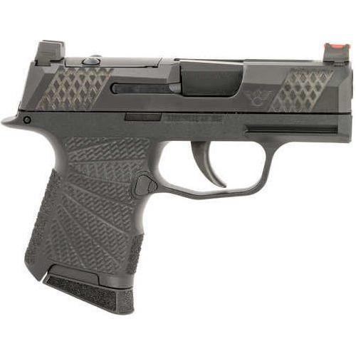 Wilson Combat P365 Sub-Compact Semi-Automatic Pistol 9mm Luger 3.1" Barrel (2)-10Rd Magazines Black DLC Slide Black Polymer Finish - Buy A Gun