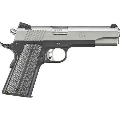 Ruger SR1911 Semi-Automatic Pistol 9mm Luger 5" Barrel (2)-9Rd Magazines Drift Adjustable 3-DOT Sights G10 Grip Panels Stainless Steel Slide Black Anodized Finish - Buy A Gun