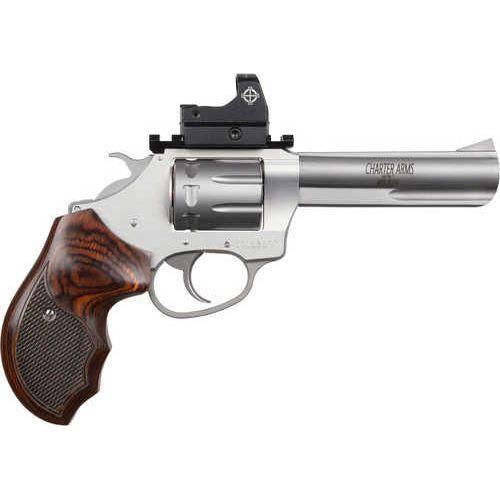 Charter Arms Target Pathfinder Rimfire Revolver .22 Long Rifle 4.2" Barrel 8 Round Capacity Sightmark Micro Red Dot Optic Included Rosewood Grips Stainless Steel Finish - Buy A Gun