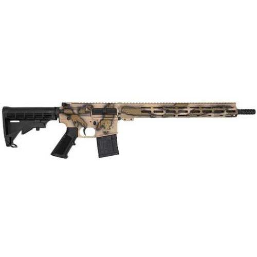 Great Lakes Firearms & Ammo AR-15 Semi-Automatic Rifle .223 Wylde 16" Barrel (1)-30Rd Magazine Optic Ready Black Collapsible Synthetic Stock Serpent Tan Camouflage Finish