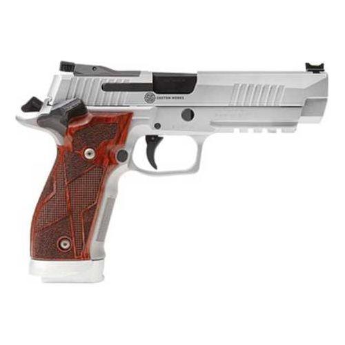 Sig Sauer P226 X-Five Classic Semi-Automatic Pistol 9mm Luger 5" Barrel (3)-10Rd Magazines Fiber Optic Front Sight Wood Grips Silver Finish - Buy A Gun