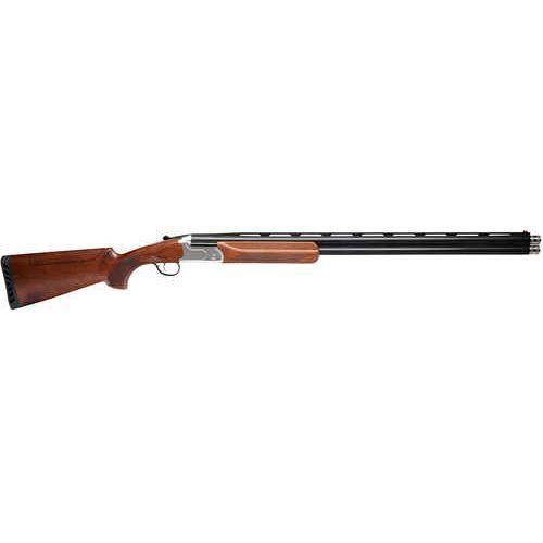 Stevens 555 Sporting Break Open Over/Under Shotgun 20 Gauge 3" Chamber 30" Barrel 2 Round Capacity Bead Sights Oiled Turkish Walnut Stock Black And Silver Finish