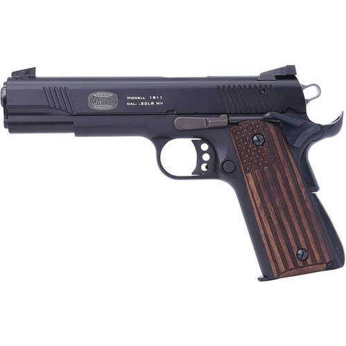 Mauser 1911 Semi-Automatic Pistol .22 Long Rifle 5" Barrel (1)-10Rd Magazine Molded Wood Flag Grips Black Finish - Buy A Gun