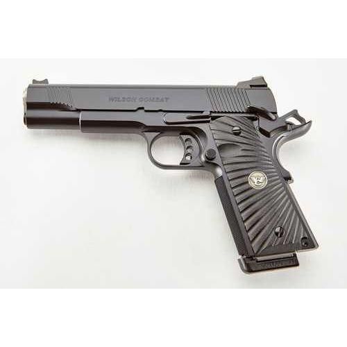 Wilson Combat CQB Single Action Semi-Automatic Pistol .45 ACP 5" Barrel (2)-8Rd Magazines Fixed Sights G10 Starburst Grips Black Armor-Tuff Finish Finish - Buy A Gun