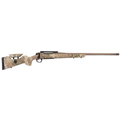 CVA Cascade Long Range Hunter Bolt Action Rifle .300 Winchester Magnum 24" Threaded Barrel (1)-3Rd Magazine Realtree Hillside Camouflage Synthetic Stock Smoked Bronze Cerakote Finish