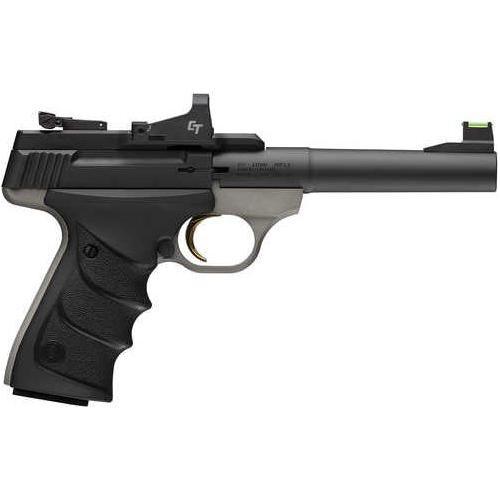 Browning Buck Mark Practical w/Optic Semi-Automatic Pistol .22 Long Rifle 5.5" Matte Blued Tapered Bull Barrel (1)-10Rd Magazine Crimson Trace Red Dot Included Matte Gray Finish - Buy A Gun