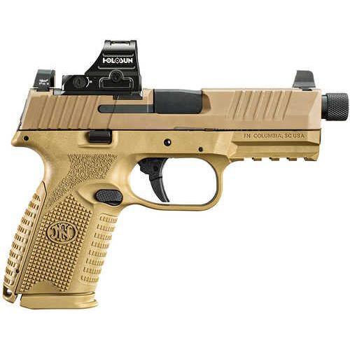 FN America 509MT 9mm Luger 4.5" Threaded Barrel Holosun Red Dot Included Flat Dark Earth Finish - Buy A Gun