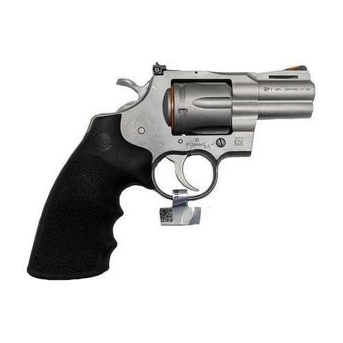 Colt Python Double/Single Action Revolver 357 Magnum 2.5" Barrel 6 Round Capacity Red Ramp Front & Adjustable Rear Sights Black Hogue Grips Bead Blasted Stainless Steel Finish - Buy A Gun