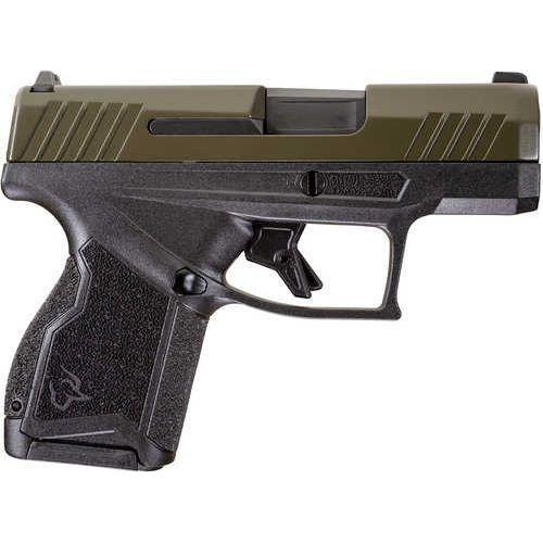 Taurus GX4 Micro-Compact Frame 9mm Luger 11+1, 3.06" Black Stainless Steel Barrel, Mil-Spec Green Cerakote Serrated Steel Slide, Black Polymer Frame, Black w/Interchangeable Backstrap Grip, Manual/Trigger Safety, Right Hand - Buy A Gun