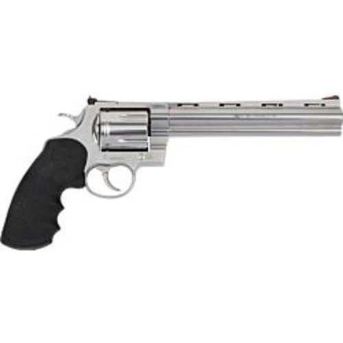 Colt Anaconda Revolver 44 Remington Magnum 8" Barrel 6 Round Capacity Black Rubber Grips Stainless Steel Finish - Buy A Gun