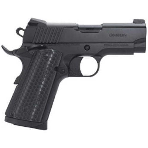 Girsan MC1911SC 1911 Semi-Automatic Pistol 45 ACP 3.4" Barrel (1)-6Rd Magazine 3-Dot Sights Ambidextrous Safety G10 Grips Black Finish - Buy A Gun