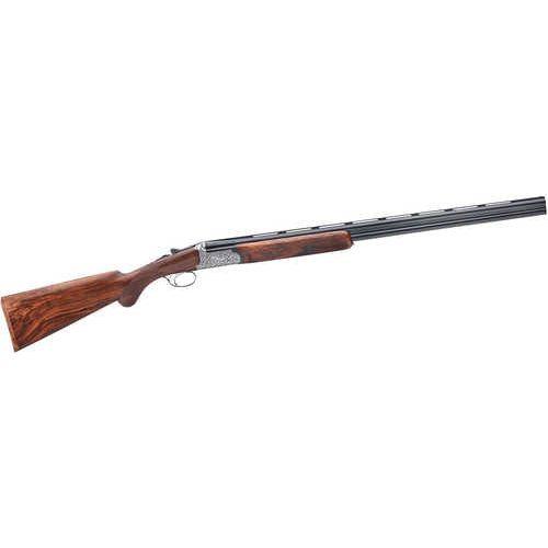 Rizzini Round Body EM Break Action Over/Under Shotgun 16 Gauge 29" Blued Barrel 2 Round Capacity Fixed Turkish Walnut Stock Coin Anodized Silver Finish