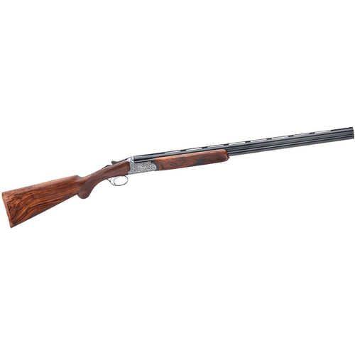 Rizzini Round Body EM Break Action Over/Under Shotgun 410 Gauge 29" Blued Barrel 2 Round Capacity Fixed Turkish Walnut Stock Coin Anodized Silver Finish