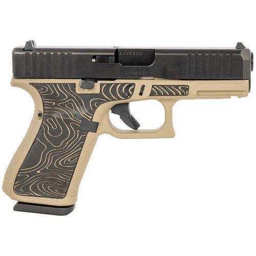 Glock G19 Gen5 Compact Semi-Automatic Pistol 9mm Luger 4" Barrel (3)-15Rd Magazines Fixed Sights Black Serrated Slide Tan Finish - Buy A Gun