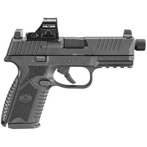 FN America FN 509 Midsize Tactical Semi-Automatic Pistol 9mm Luger 4.5" Barrel (1)-15Rd & (1)-24Rd Magazines Holosun 407C Included Black Polymer Finish - Buy A Gun