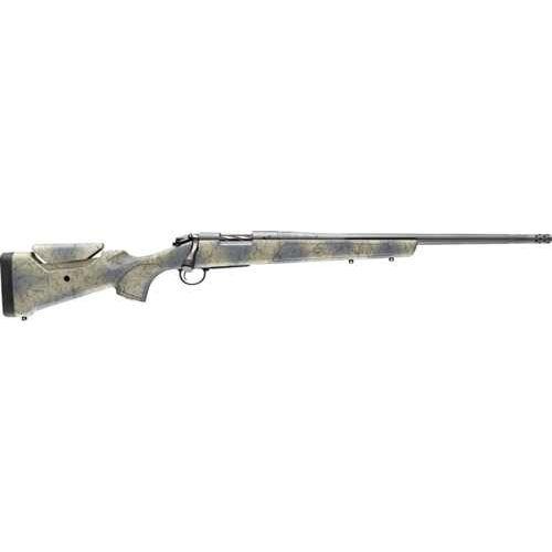 Bergara B-14 Wilderness Sierra Bolt Action Rifle 6.5 PRC 20" Barrel 4 Round Capacity SoftTouch Wilderness Camouflage Synthetic Stock Sniper Grey Finish