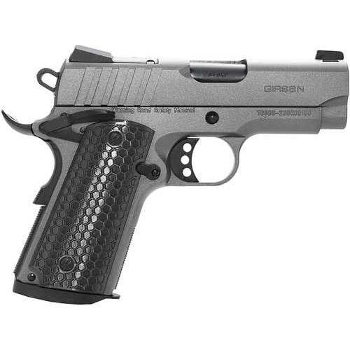 EAA Girsan MC1911 SC Influencer Sub-Compact Semi-Automatic Pistol 9mm Luger 3.4" Barrel (1)-7Rd Magazine Gray Polymer Grips Optic Ready/Serrated Slide Tungsten Gray Cerakote Finish - Buy A Gun