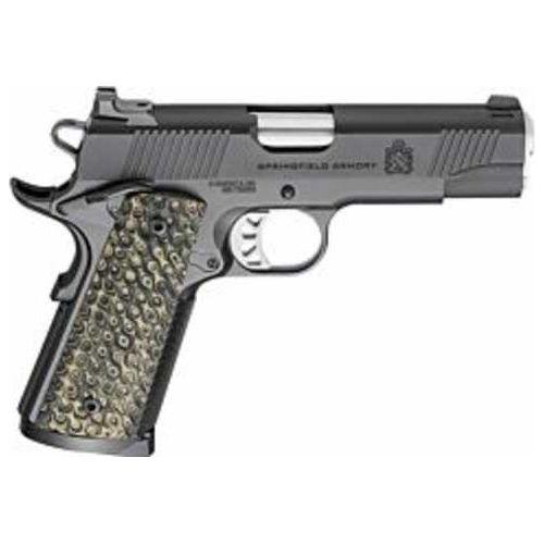 Springfield Armory 1911 TRP Semi-Automatic Pistol 45 ACP 4.25" Barrel (2)-8Rd Magazines Night Sights VZ Grips Hydra G10 Grips Black Finish - Buy A Gun